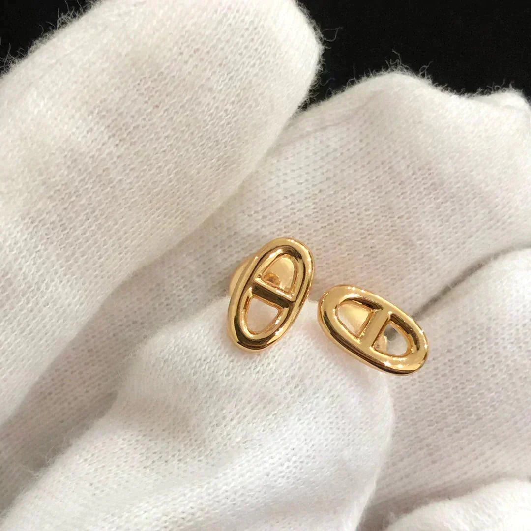 [Super CiCi ]CHAINE SMALL EARRINGS GOLD AND SILVER