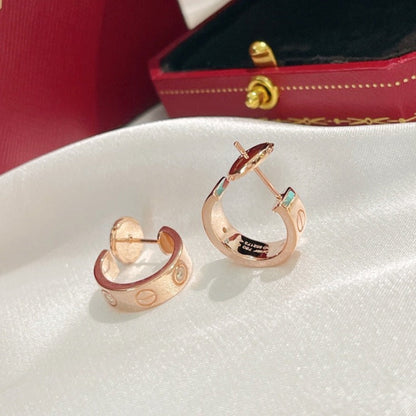 [Super CiCi ]LOVE EARRINGS 5.7MM 2 DIAMONDS
