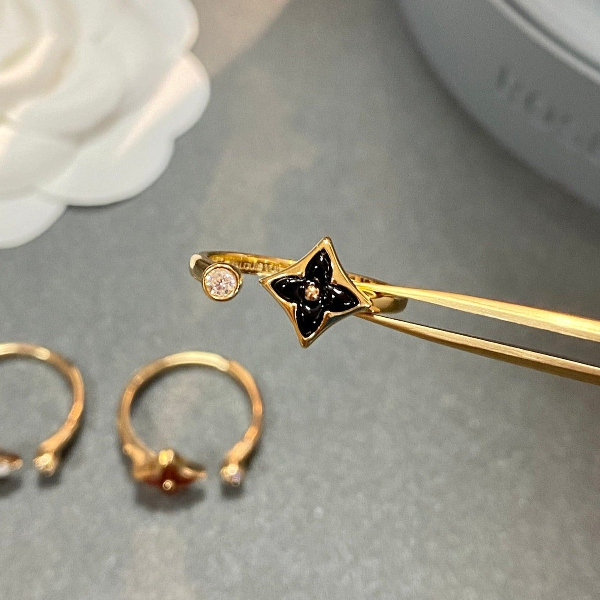 [Super CiCi ]STAR 1 DIAMOND OPEN RING