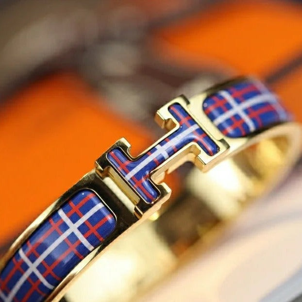[Super CiCi ]H TARTAN BRACELET 12MM