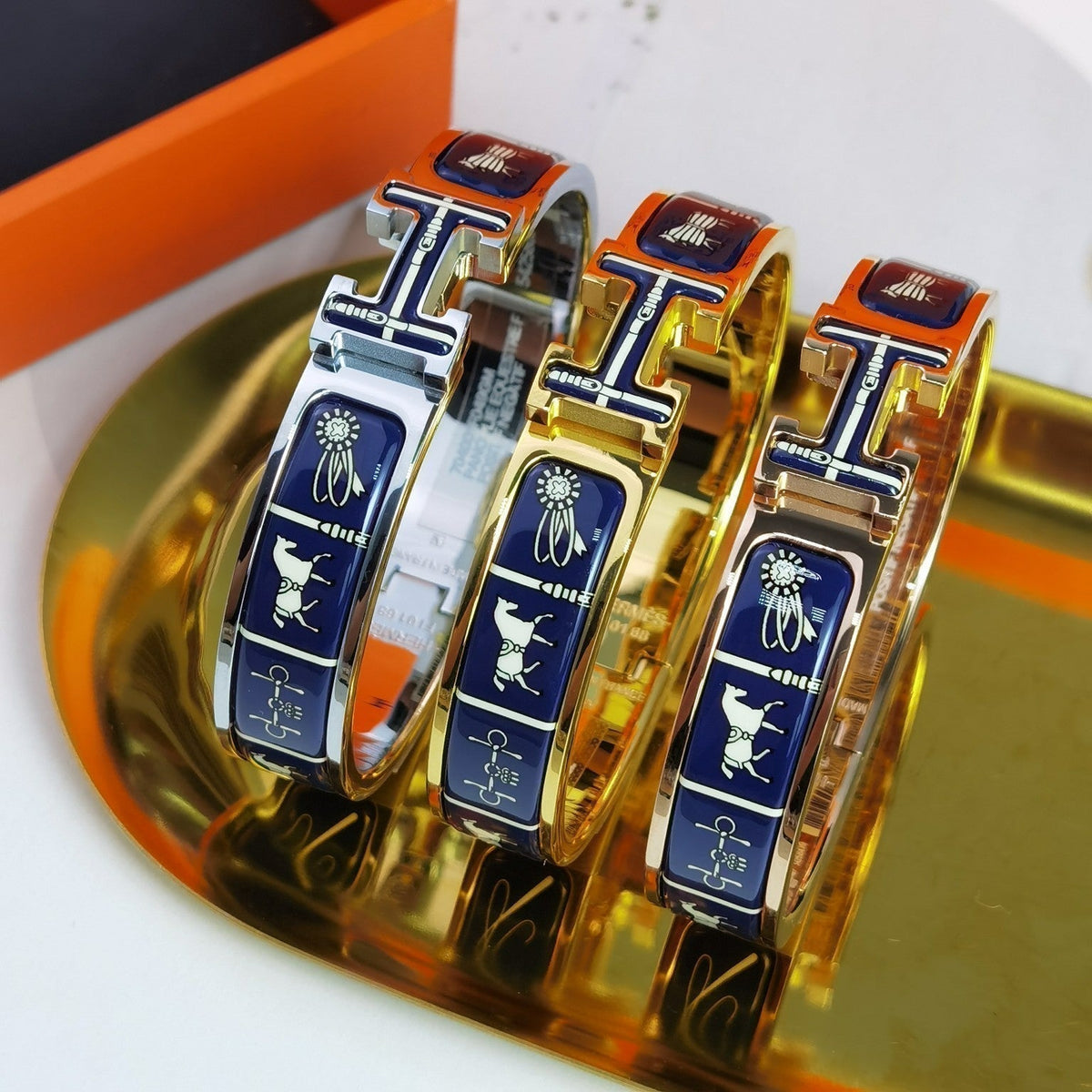 [Super CiCi ]H COUVERTURES DARK BLUE BRACELET