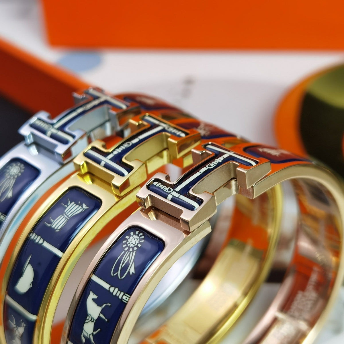 [Super CiCi ]H COUVERTURES DARK BLUE BRACELET