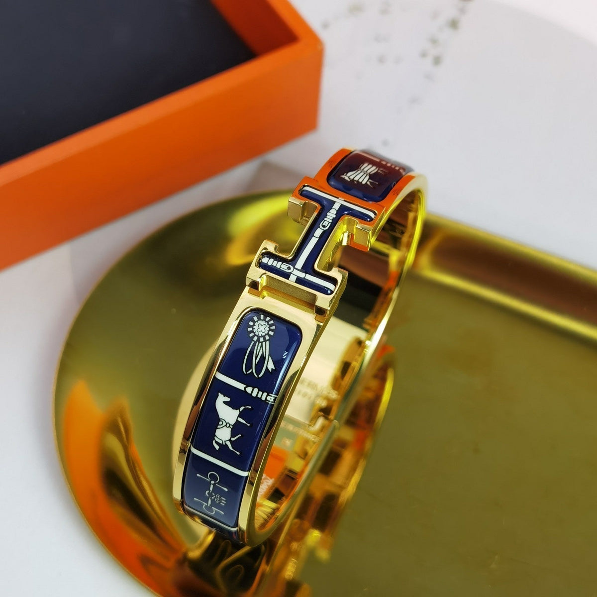 [Super CiCi ]H COUVERTURES DARK BLUE BRACELET