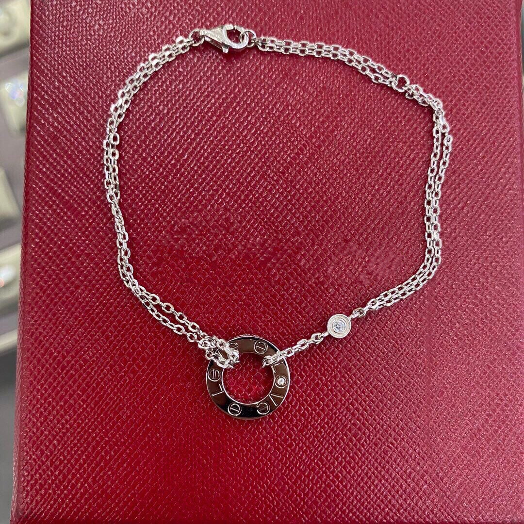 [Super CiCi ]LOVE BRACELET 2 DIAMOND