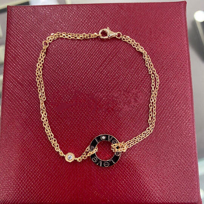 [Super CiCi ]LOVE BRACELET 2 DIAMOND