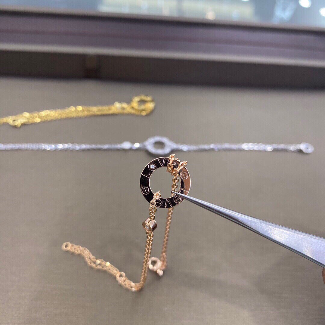 [Super CiCi ]LOVE BRACELET 2 DIAMOND