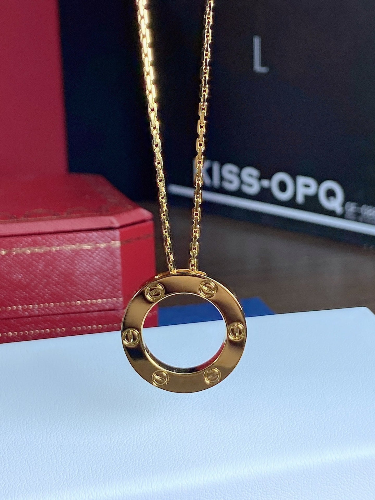 [Super CiCi ]LOVE NECKLACE 16MM