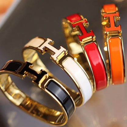 [Super CiCi ]H BRACELET 12MM GOLD