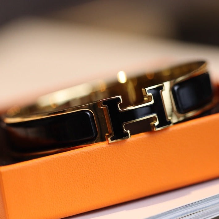 [Super CiCi ]H BRACELET 12MM GOLD