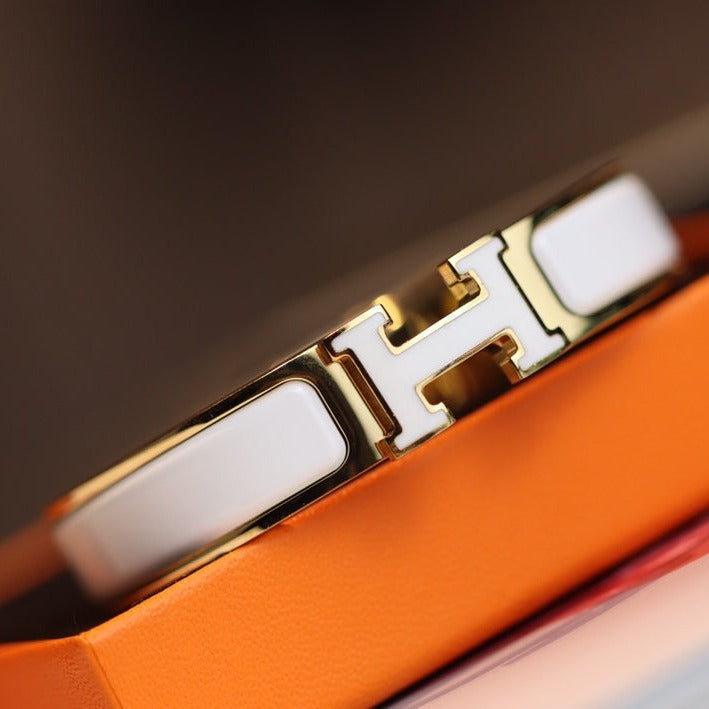 [Super CiCi ]H BRACELET 12MM GOLD