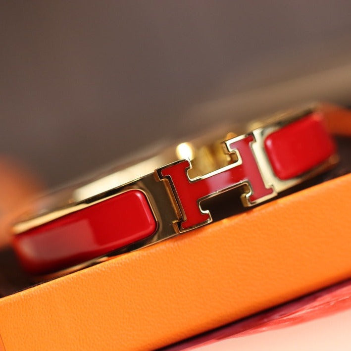 [Super CiCi ]H BRACELET 12MM GOLD