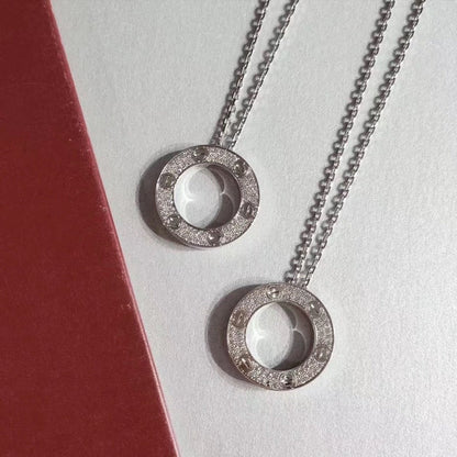 [Super CiCi ]LOVE NECKLACE ADJUSTABLE SILVER