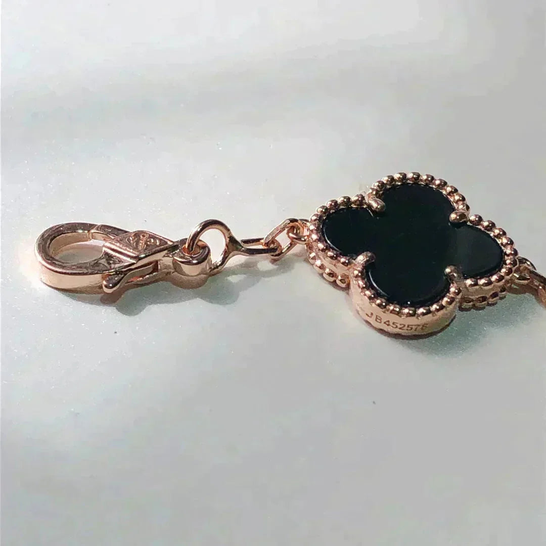 [Super CiCi ]CLOVER 5 MOTIFS MULTICOLOR BRACELET