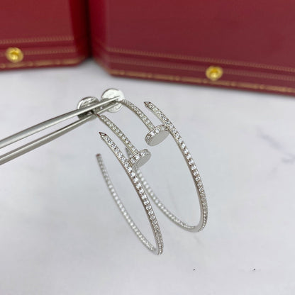 [Super CiCi ]JUSTE EARRINGS FULL DIAMONDS 1.8MM
