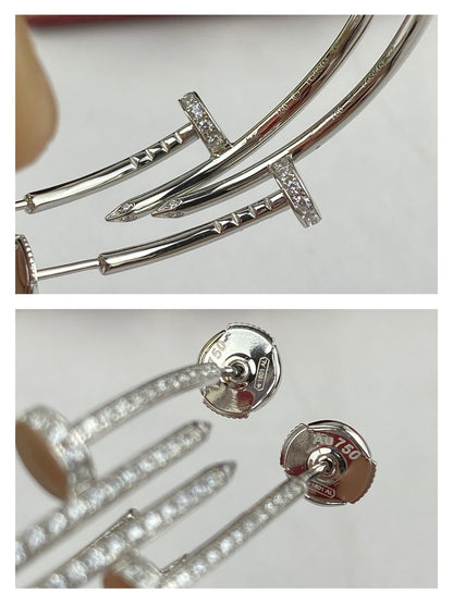 [Super CiCi ]JUSTE EARRINGS FULL DIAMONDS 1.8MM
