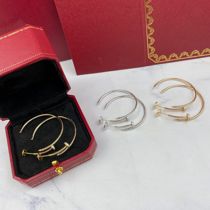 [Super CiCi ]JUSTE EARRINGS FULL DIAMONDS 1.8MM