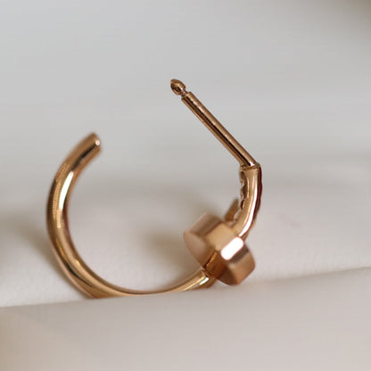 [Super CiCi ]JUSTE EARRINGS PINK GOLD