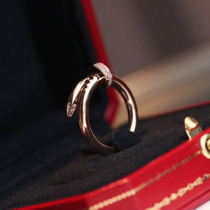 [Super CiCi ]JUSTE RING 2.65MM PINK GOLD DIAMOND