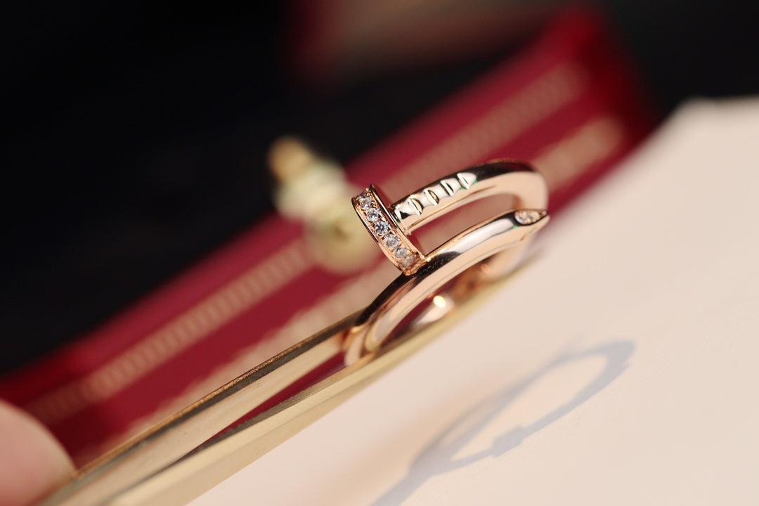 [Super CiCi ]JUSTE RING 2.65MM PINK GOLD DIAMOND