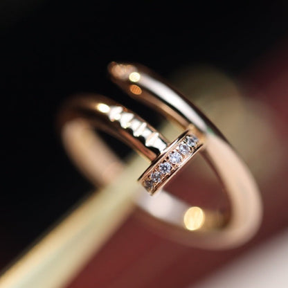 [Super CiCi ]JUSTE RING 2.65MM PINK GOLD DIAMOND