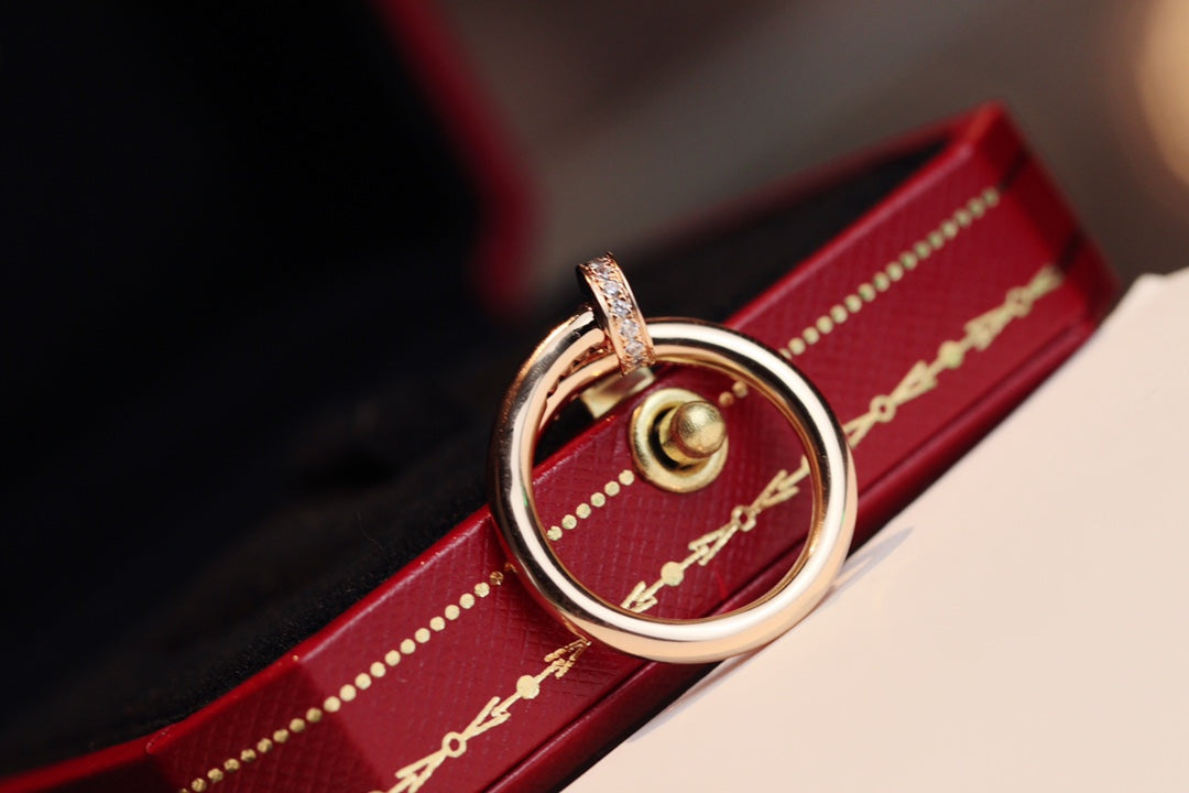 [Super CiCi ]JUSTE RING 2.65MM PINK GOLD DIAMOND