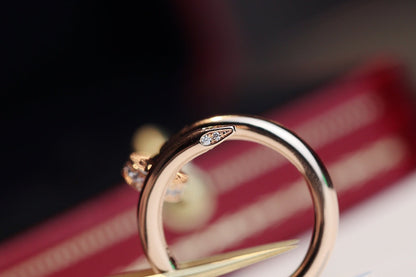 [Super CiCi ]JUSTE RING 2.65MM PINK GOLD DIAMOND