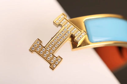 [Super CiCi ]H CLOUD BLUE BRACELET GOLD DIAMOND