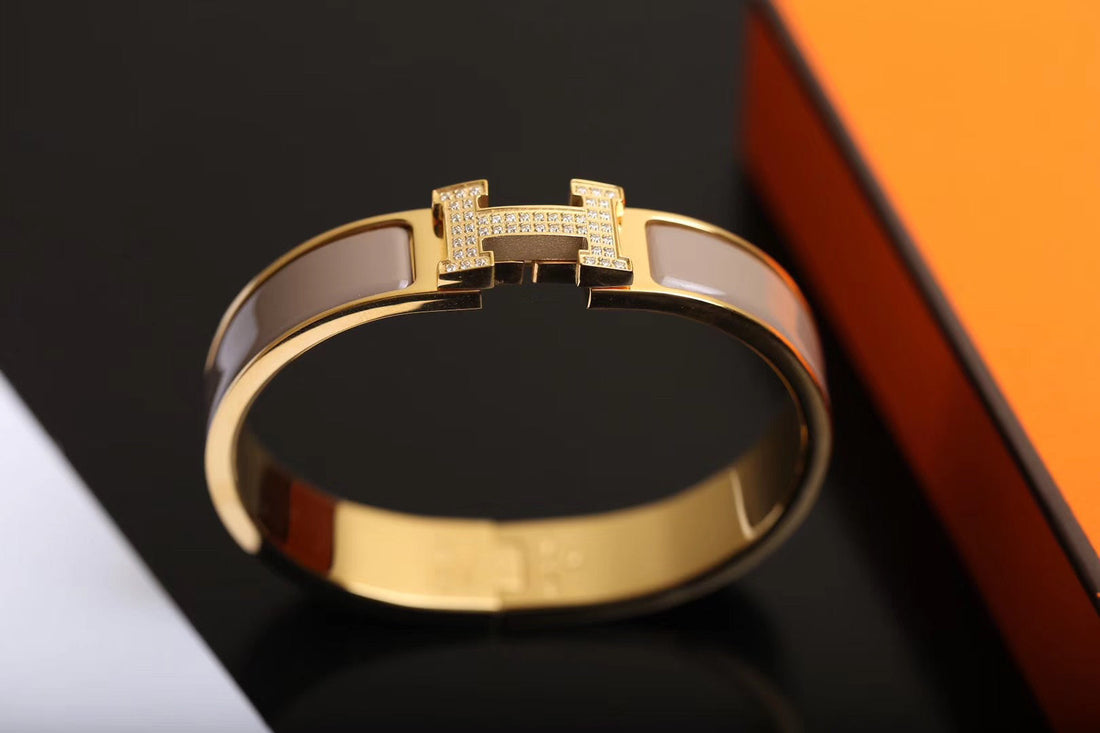 [Super CiCi ]H BRACELET GOLD DIAMOND