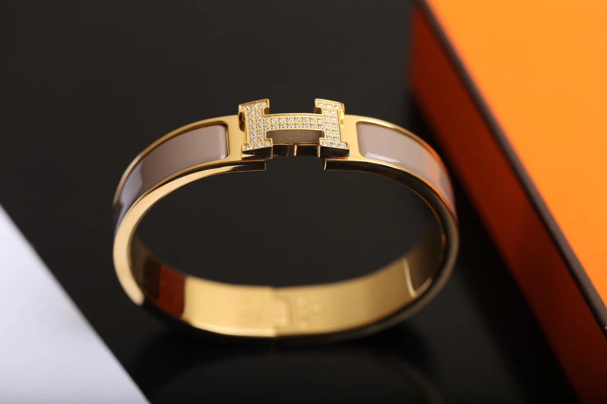[Super CiCi ]H BRACELET GOLD DIAMOND