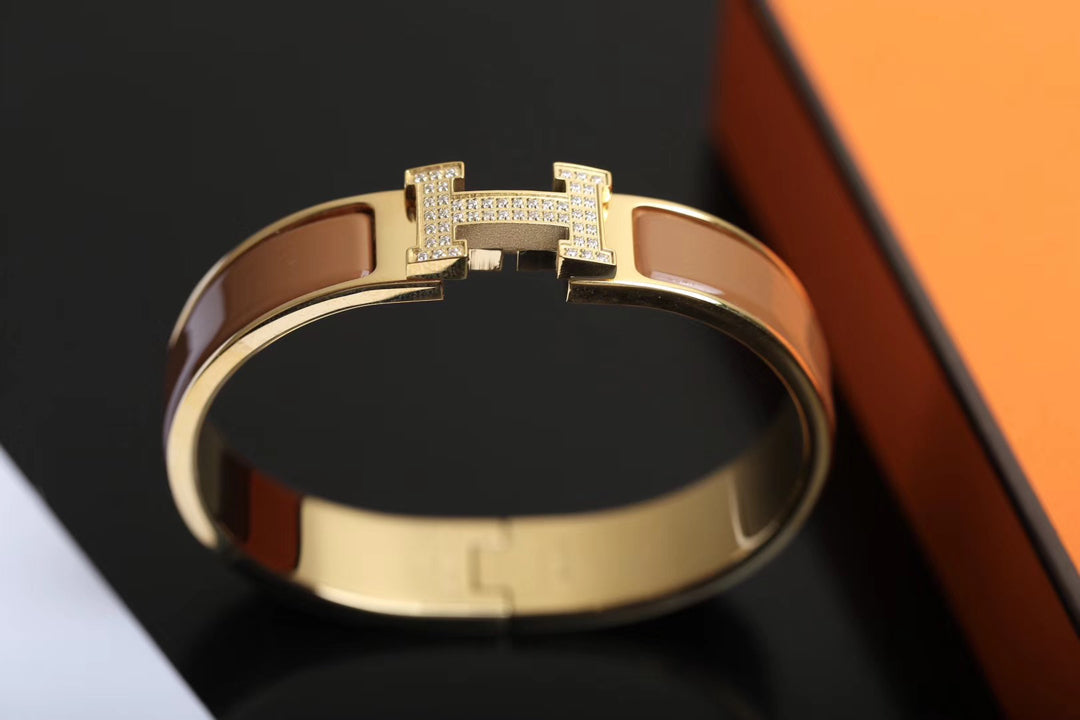 [Super CiCi ]H BRACELET GOLD DIAMOND