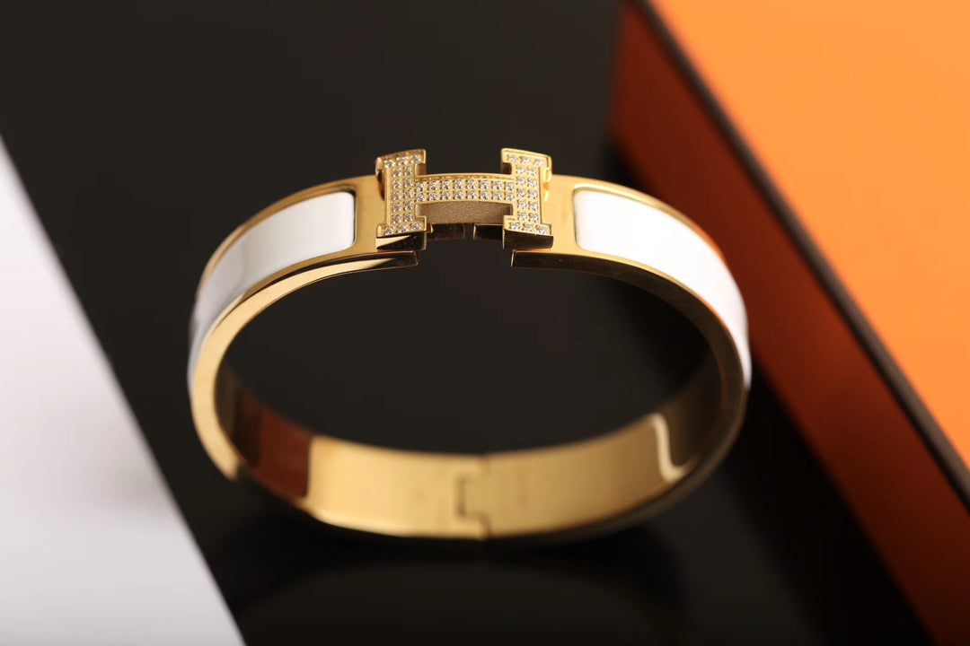 [Super CiCi ]H BRACELET GOLD DIAMOND