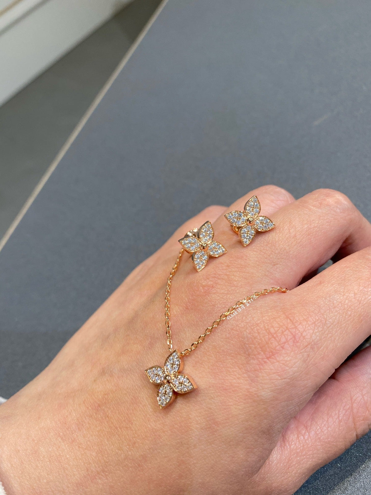 [Super CiCi ]STAR DIAMOND NECKALCE