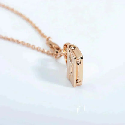 [Super CiCi ]AMULETTE PEDANT ROSE GOLD NECKLACE