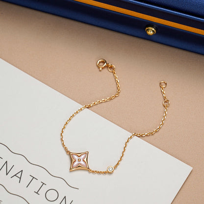 [Super CiCi ]STAR 1 DIAMOND PINK GOLD BRACELET