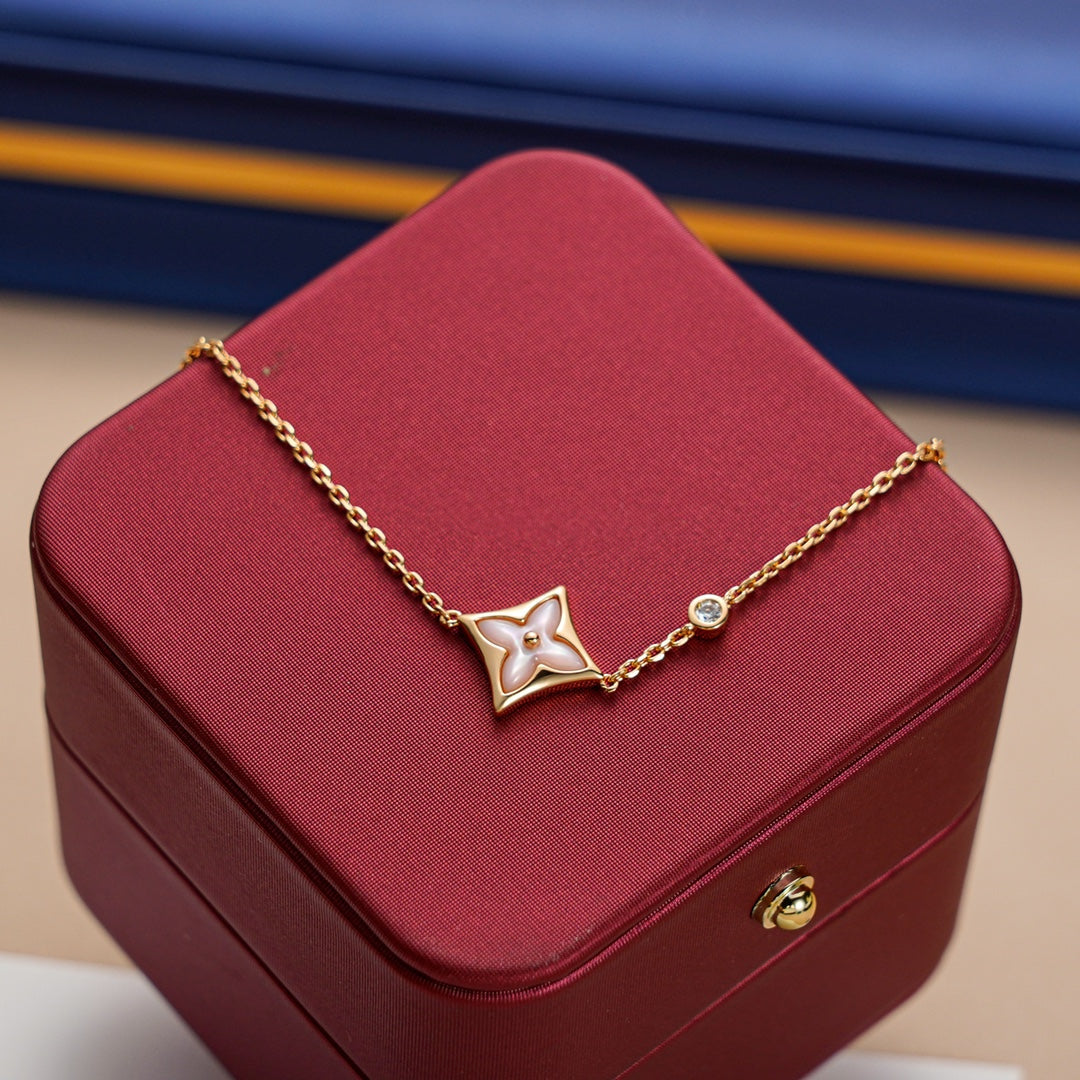 [Super CiCi ]STAR 1 DIAMOND PINK GOLD BRACELET