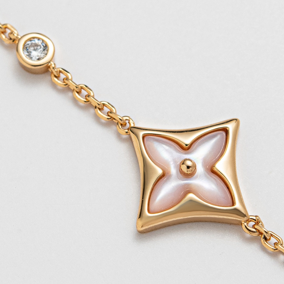 [Super CiCi ]STAR 1 DIAMOND PINK GOLD BRACELET