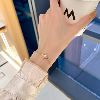 [Super CiCi ]STAR 1 DIAMOND PINK GOLD BRACELET