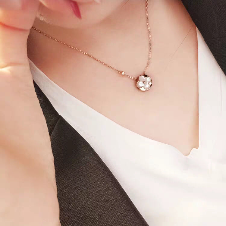 [Super CiCi ]SUN MOP GOLD 1 DIAMOND NECKLACE
