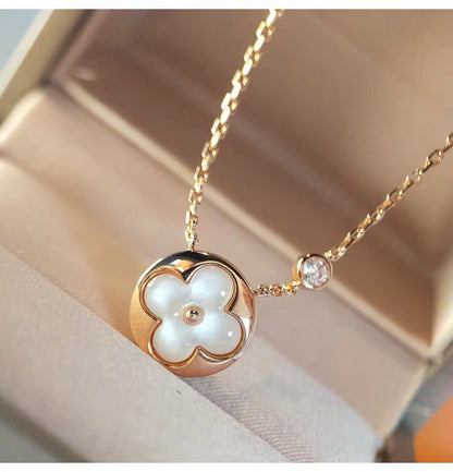 [Super CiCi ]SUN MOP GOLD 1 DIAMOND NECKLACE