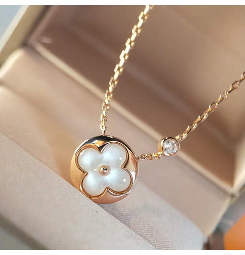 [Super CiCi ]SUN MOP GOLD 1 DIAMOND NECKLACE