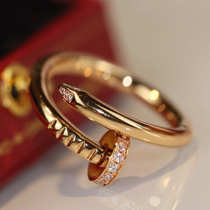 [Super CiCi ]JUSTE RING 2.65MM GOLD DIAMOND
