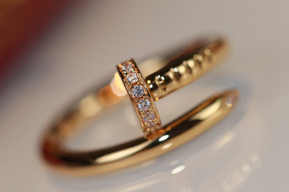[Super CiCi ]JUSTE RING 2.65MM GOLD DIAMOND