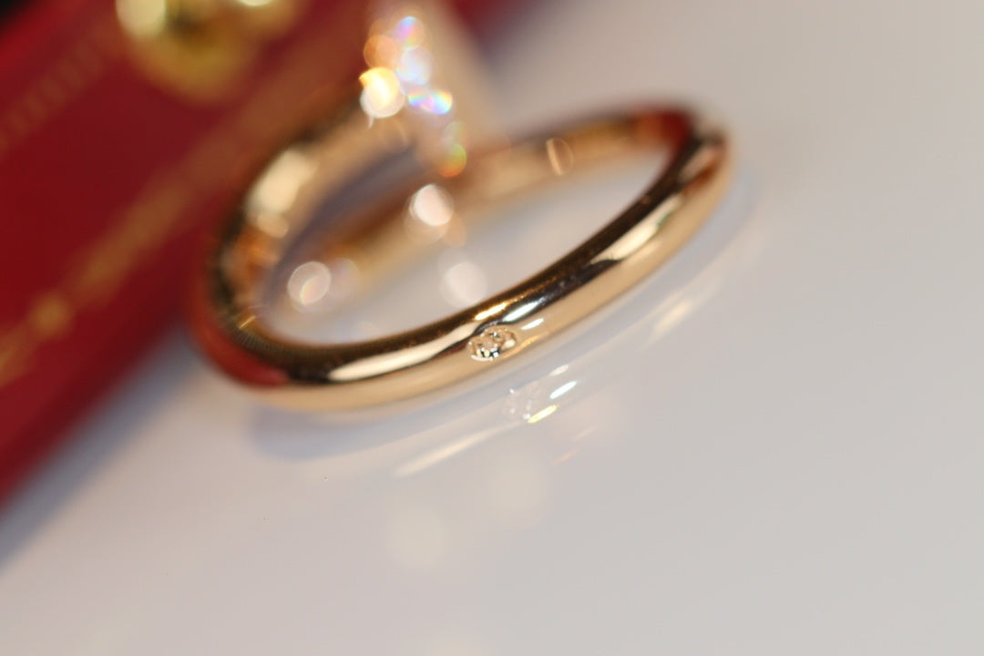 [Super CiCi ]JUSTE RING 2.65MM GOLD DIAMOND