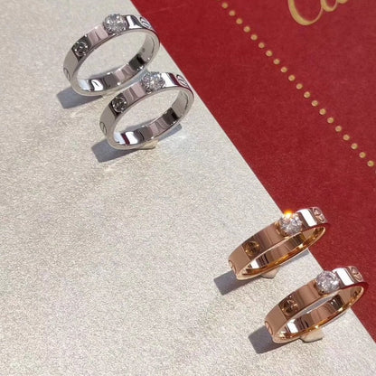 [Super CiCi ]LOVE RING 3.6MM 1 BIG DIAMOND