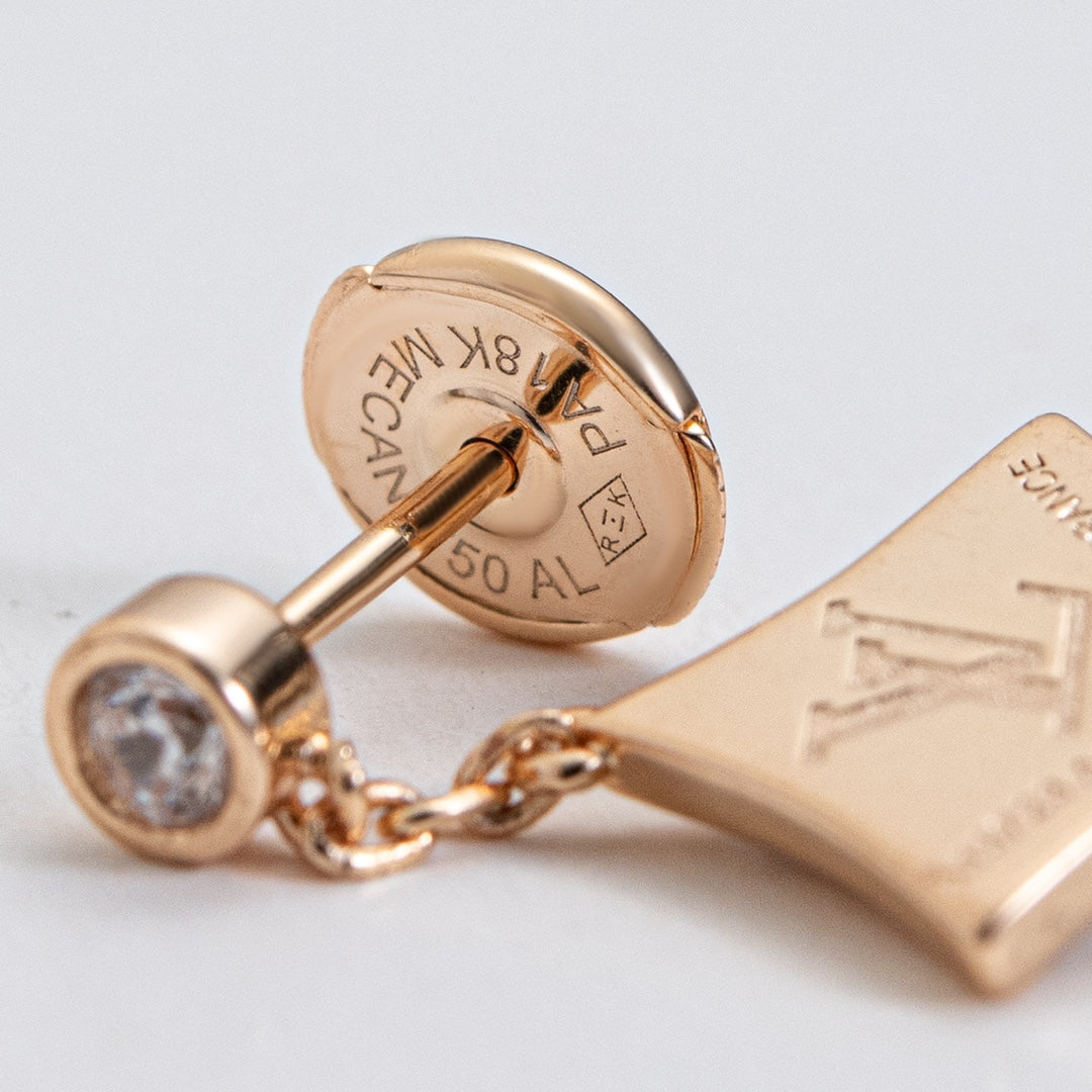 [Super CiCi ]STAR DIAMONDS EARRINGS GOLD