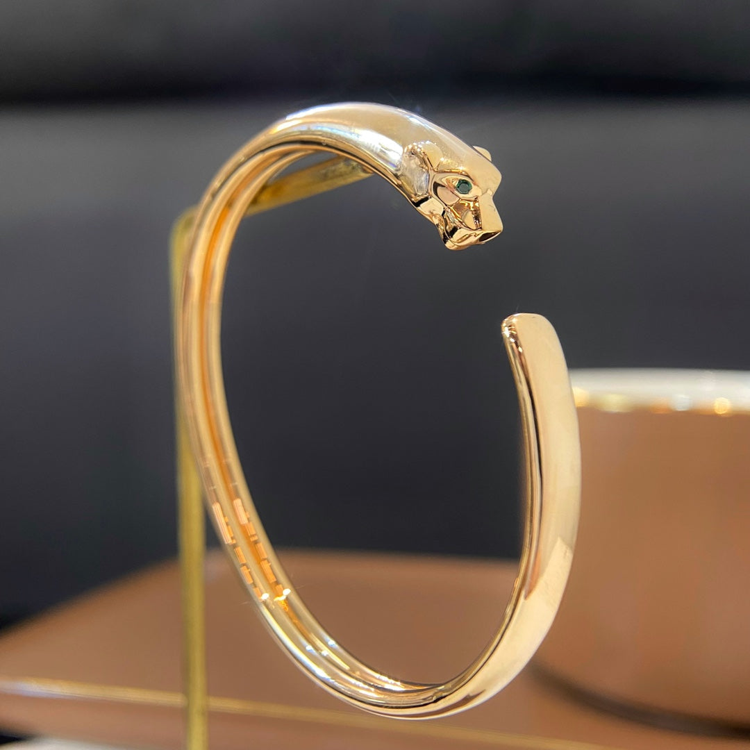 [Super CiCi ]PANTHERE GOLD OPEN BRACELET