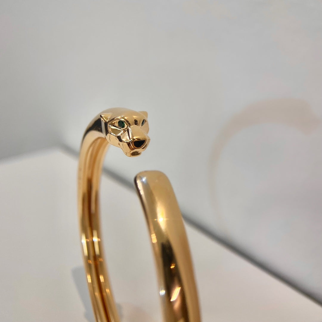 [Super CiCi ]PANTHERE GOLD OPEN BRACELET