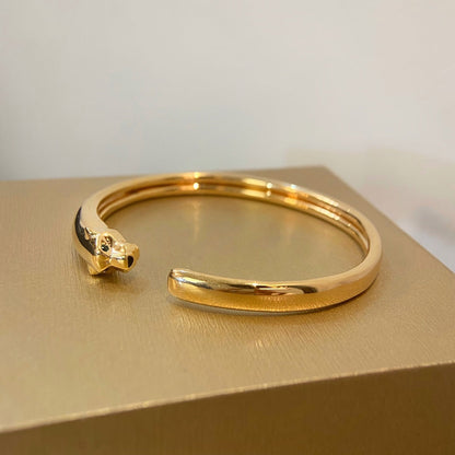 [Super CiCi ]PANTHERE GOLD OPEN BRACELET