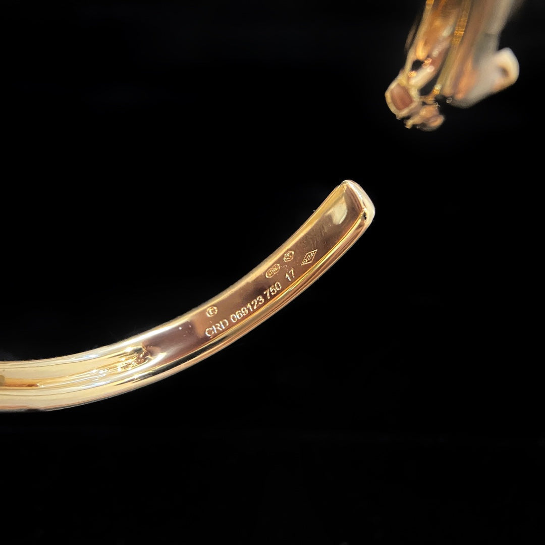 [Super CiCi ]PANTHERE GOLD OPEN BRACELET