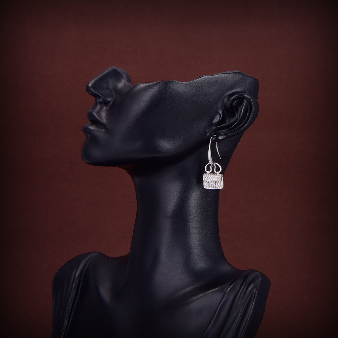 [Super CiCi ]KELLY DIAMOND EARRINGS